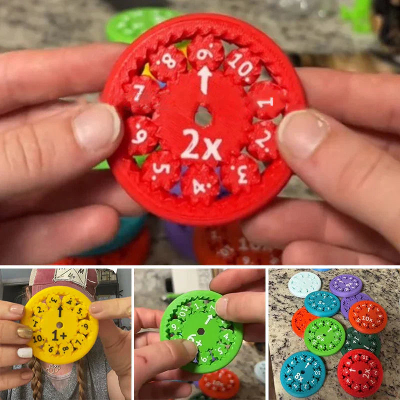 Geniuspinnersâ„¢ Math Facts Fidget Spinners