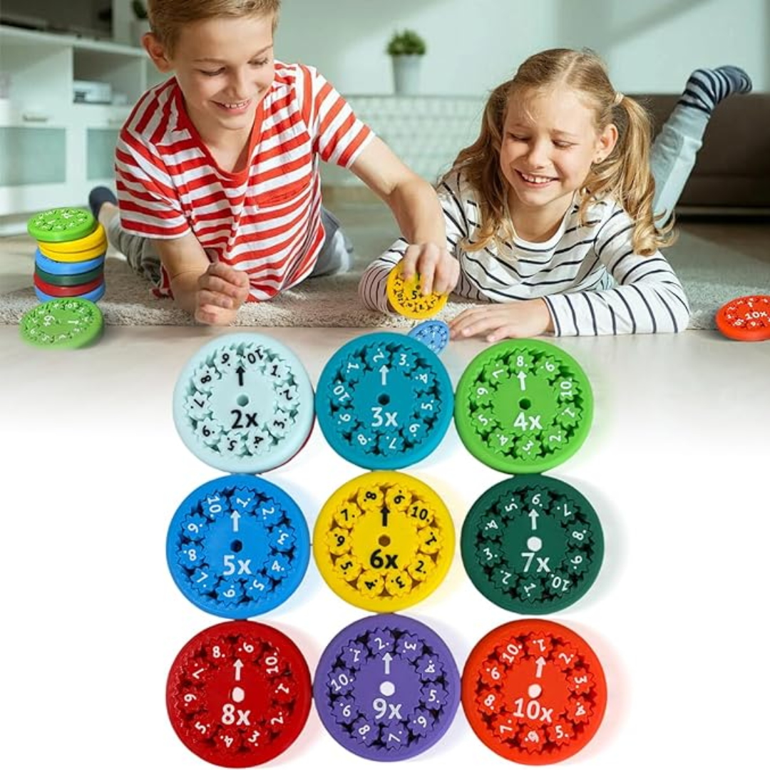 Geniuspinners™ Math Facts Fidget Spinners Multiplication/Division(9Pcs)