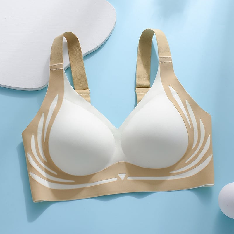 Dotmalls Super Gather Bra | Wireless Push-Up Bra Beige / M