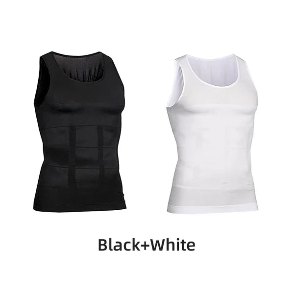 Men’s Body Shaper Wihte-Black / S