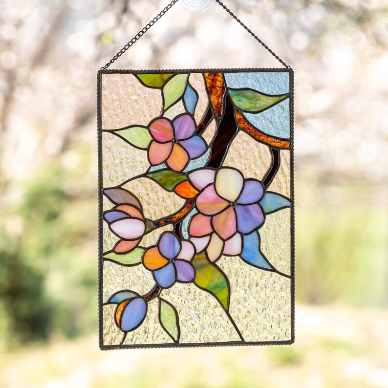 Cardinal Stained Window Panel