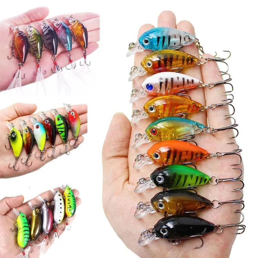 Mixing Fish Bait Set Minnow Fishing Lure 9Pcs Lure