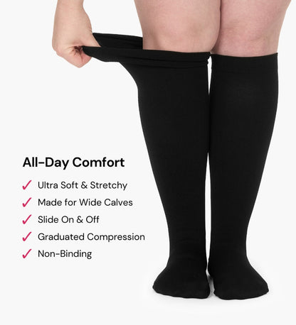 Advanced Wide Compression Socks For Pain Relief