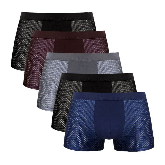 Boxhero – Pack Of 10 Bamboo Fiber Boxer Briefs Buy 5 Get