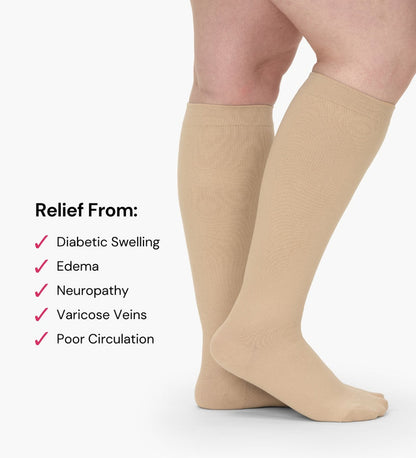 Advanced Wide Compression Socks For Pain Relief