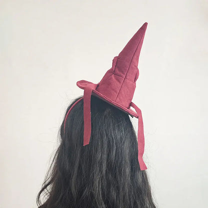 Sortband Halloween Witch Hat Headband