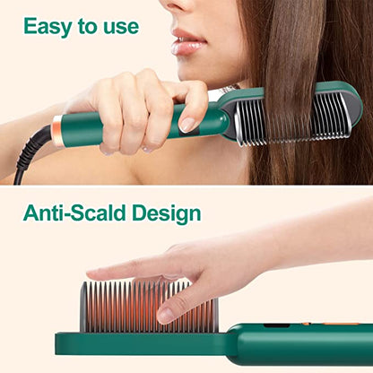 2 In 1 Negative Ion Hair Straightener Styling Comb