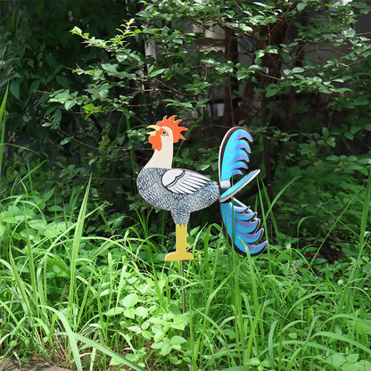 2024 Best Garden Decor-The Live Rooster Windmills