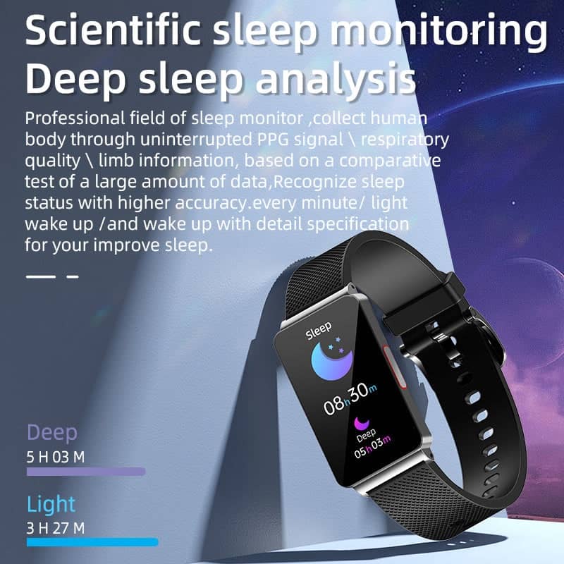 One-Click Blood Glucose Pressure Sleep Heart Rate Measurement Sports Smart Bracelet