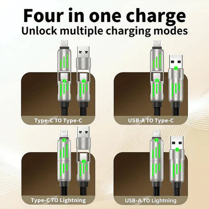 4-in-1 USB Charging Cable mFish fast charging MAX 240W