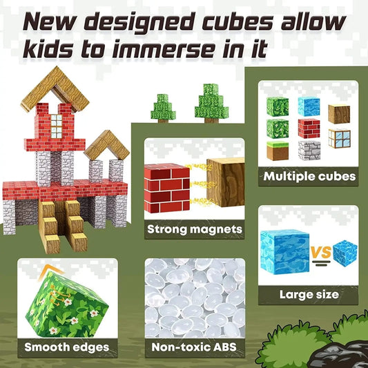 Magnetic Building Cubes – Sensory Toys For Childrens